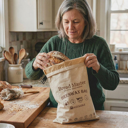 Premium 100% Cotton-Beeswax Bread Bags