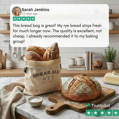 Premium 100% Cotton-Beeswax Bread Bags